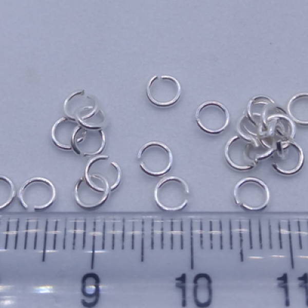 925 Ayar Gümüş 4 mm İnce Bağlantı Halkası