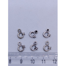 925 Ayar Gümüş Ay Yıldız Sallantı Malzemesi – Takı Yapımı İçin 1 Adet