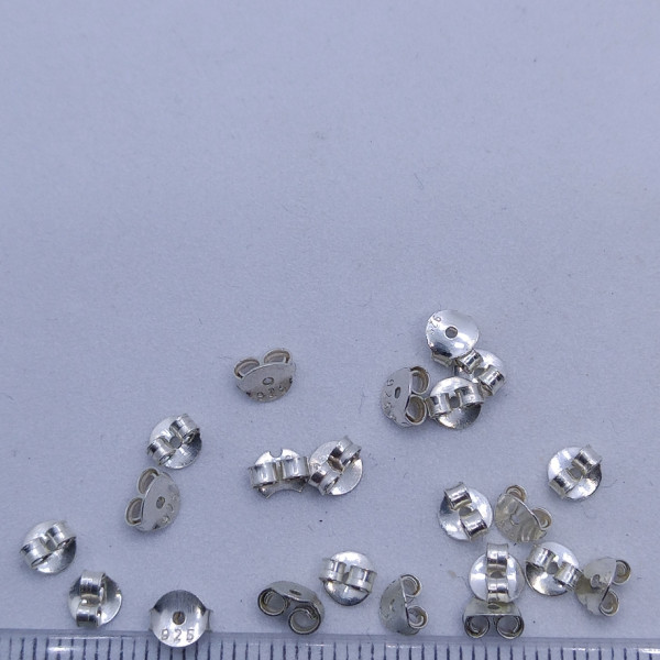 925 Ayar Gümüş Küpe Kelebeği Stoperi – Takı Yapımı İçin 1 Adet