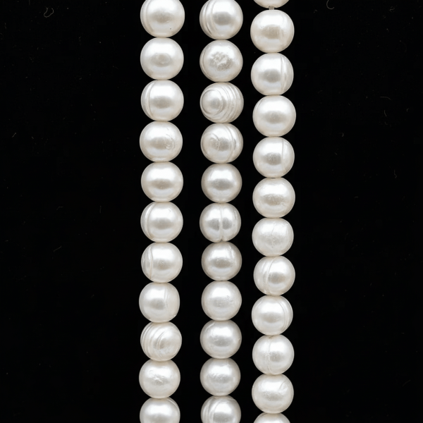 8-9 mm Gerçek Kültür İncisi Dizi - Yaklaşık 35 cm