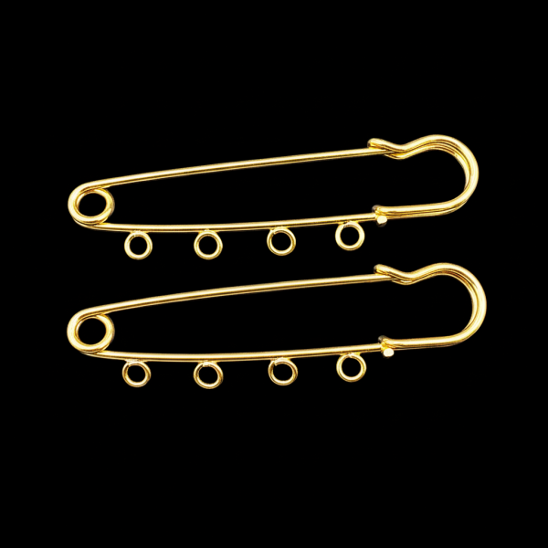 4 Halkalı Metal İskoç İğne - Gold Renk (1 Adet) 4 Halkalı Metal İskoç İğne - Gold Renk (1 Adet)