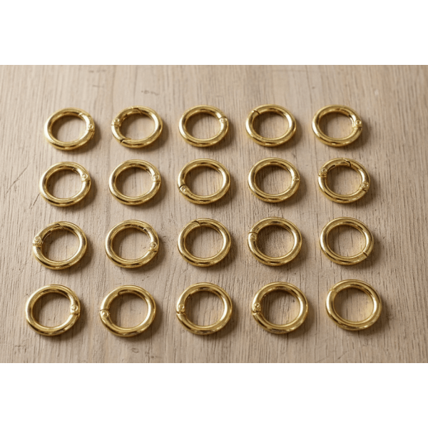 Altın Kaplama Metal 20 mm Yaylı Klips – Adet Satış