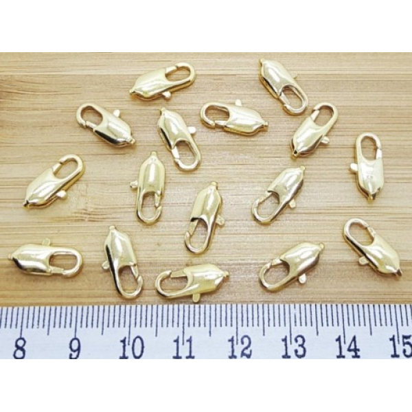 Altın Kaplama İstakoz Kilit Kapama – Takı Tasarımı İçin Dayanıklı ve Şık Aparat | Adet Satış