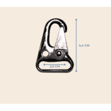 Metal renk G3 Tüfek Kancası – 2,5 x 4,4 cm Dayanıklı Karabina Askı Aparatı