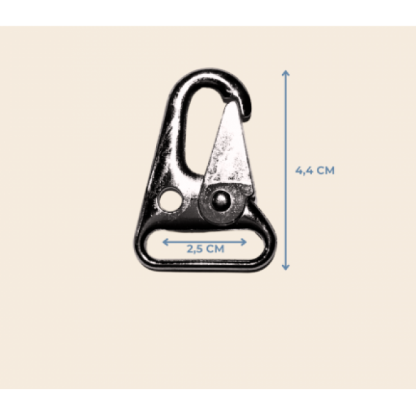 Metal renk G3 Tüfek Kancası – 2,5 x 4,4 cm Dayanıklı Karabina Askı Aparatı