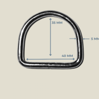 4 cm x 5 mm Kaynaklı D Halka (Metal Renk) 4 cm x 5 mm Kaynaklı D Halka (Metal Renk)