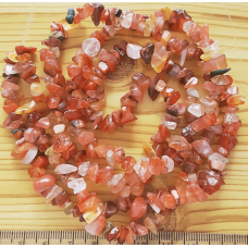 Doğal Akik Kırık Taş Dizi – 80 cm Takı ve Aksesuar Malzemesi