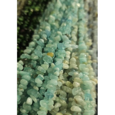 Doğal Akuamarin Kırık Taş Dizi – 80 cm Takı ve Aksesuar Malzemesi | Serraada