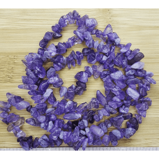 Doğal Ametist Kırıktaş Dizi – 80 cm Takı ve Aksesuar Malzemesi | Serraada