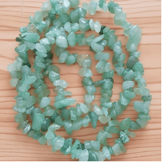 Doğal Aventurin Kırık Taş Dizi – 80 cm Takı ve Aksesuar Malzemesi | Serraada