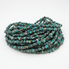 Doğal İran Turkuaz Kırık Taşı Dizi – 80 cm Hakiki Boncuk