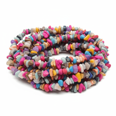 Karışık Doğal Taş Kırık Taş Dizi – 80 cm Boncuk Çeşitleri