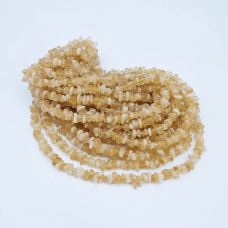 Doğal Sitrin Kırık Taş Dizi – 80 cm Hakiki Boncuk