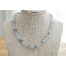 Doğal Florit Kırık Taş Kolye