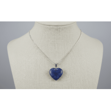 Kalp Model Doğal Lapis Taşı Kolye | Zarafet ve Enerjiyi Bir Arada