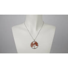 Akik Doğal Taş Hayat Ağacı Kolye – Güç, Denge ve Koruma