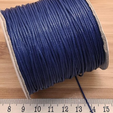Parlak Deri Görünümlü Kore Takı İpi 1 mm Lacivert| Bobin Satış