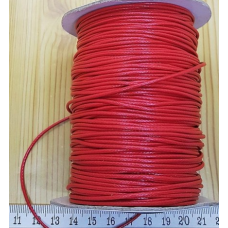 Parlak Deri Görünümlü Kore Takı İpi 1,5 mm Kırmızı | Dayanıklı ve Estetik Tasarımlar