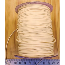 Parlak Deri Görünümlü Kore Takı İpi 1,5 mm Krem | Dayanıklı ve Estetik Tasarımlar