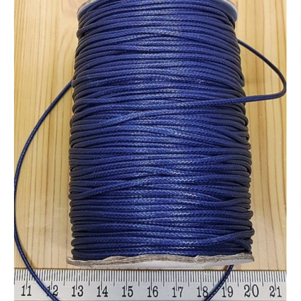 Parlak Deri Görünümlü Kore Takı İpi 1,5 mm Lacivert | Dayanıklı ve Estetik Tasarımlar