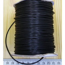 Parlak Deri Görünümlü Kore Takı İpi 1,5 mm Siyah | Dayanıklı ve Estetik Tasarımlar