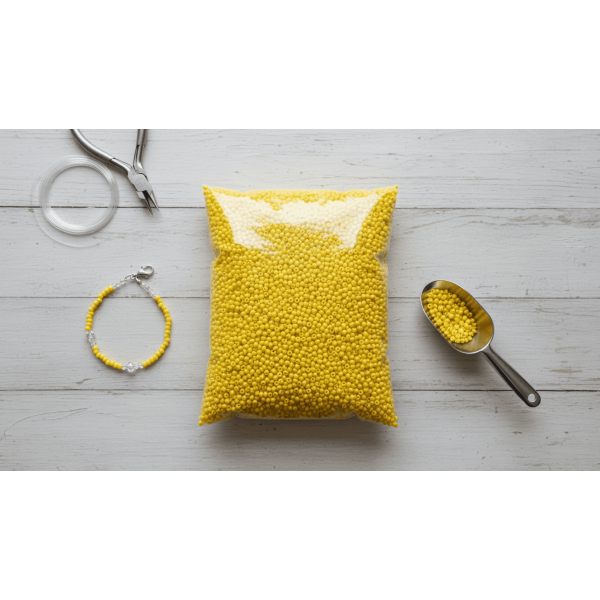 Kum Boncuk 250 Gram Paket | Takı ve El Sanatları Malzemesi – Serraada