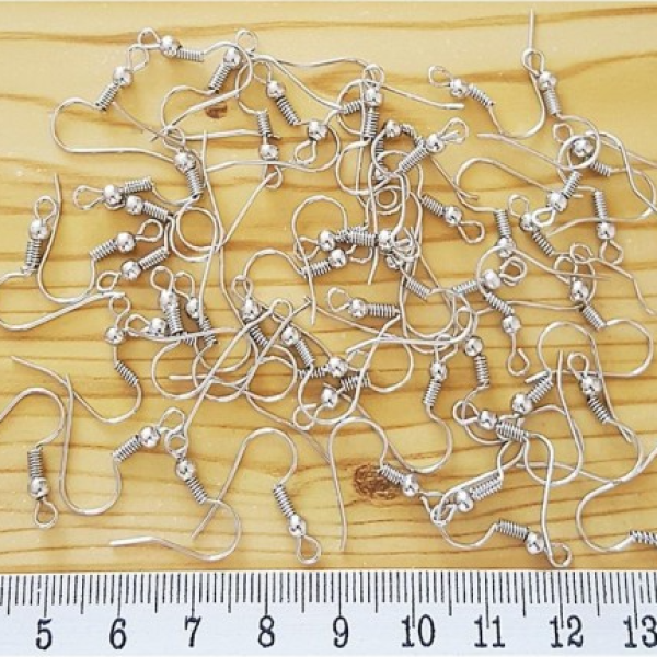 Küpe Kancası Askısı Metal Renk – 50 Adet Takı Aparatı