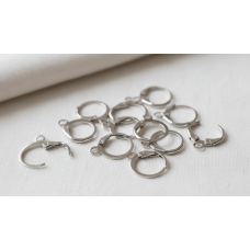 Kilitli Ay Model Küpe Malzemesi – 1 Çift Takı Aparatı