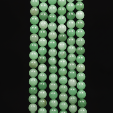 10 mm Krizopras Doğal Taş Dizi - Pürüzsüz Küre Kesim (38 cm)