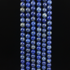 10 mm Küre Kesim Lapis Lazuli (A+ Kalite) Doğal Taş Dizi – 38 cm (35-36 Adet)