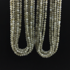 4 mm Küre Kesim Labradorit Doğal Taş Dizi – 38 cm (88-90 Adet)