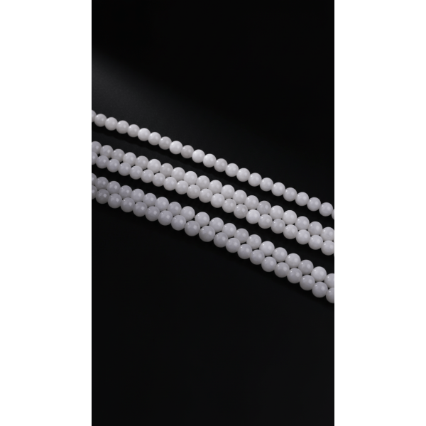 Ay Taşı (A Kalite) Doğal Taş Dizi 6 mm Küre Kesim