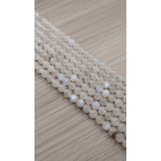 Ay Taşı A Kalite Doğal taş Dizi 8 mm Küre Kesim – 1 Dizi (47-48 Taş)