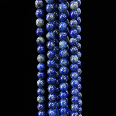 8 mm Küre Kesim Lapis Lazuli (A+ Kalite) Doğal Taş Dizi – 38 cm (46-48 Adet)