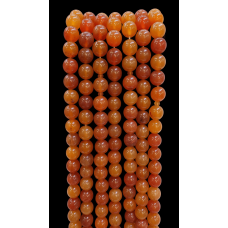 Doğal Damarlı Akik Taşı Dizi 10 mm Küre Kesim – Takı Yapımı İçin Akik Doğal Taş (38 cm)