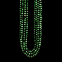 8 mm Anyolit (Ruby Zoisite) Doğal Taş Dizi - Pürüzsüz Küre Kesim (38 cm)