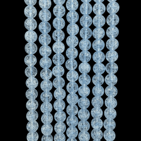 10 mm Yuvarlak Necef Taş Dizi – Mavi (38 cm, 35-36 adet)