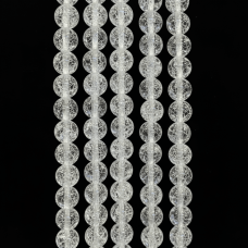 10 mm Yuvarlak Necef Taş Dizi – Şeffaf (38 cm, 35-36 adet)