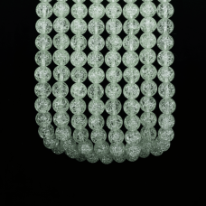 10 mm Yuvarlak Necef Taş Dizi – Su Yeşili (38 cm, 35-36 adet)