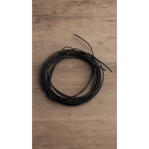 El Nakışı Kurtçuk Tırtıl Tel Siyah Renk Sert – 10 Gram (Yaklaşık 1,5 Metre Nakış Teli)