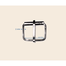 2,5 cm x 3 mm Makaralı Toka – Metal Renk | Takı ve Aksesuar Malzemeleri