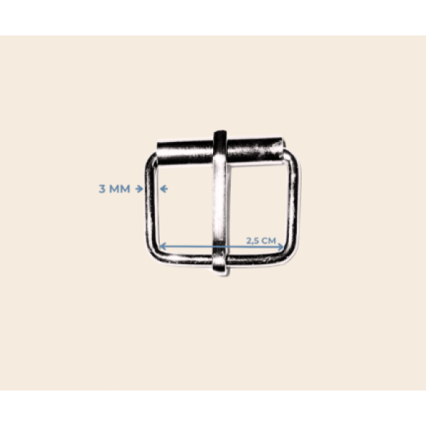 2,5 cm x 3 mm Makaralı Toka – Metal Renk | Takı ve Aksesuar Malzemeleri