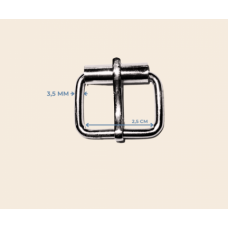 2.5 cm x 3.5 mm Makaralı Toka – Metal Renk, Dayanıklı ve Şık Tasarım