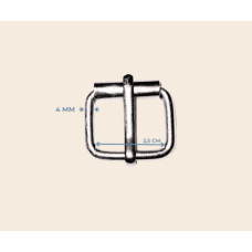 2.5 cm x 4 mm Makaralı Toka – Metal Renk, Dayanıklı Takı ve Aksesuar Parçası