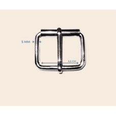 3.5 cm x 5 mm Makaralı Toka – Metal Renk, Dayanıklı Takı ve Aksesuar Parçası