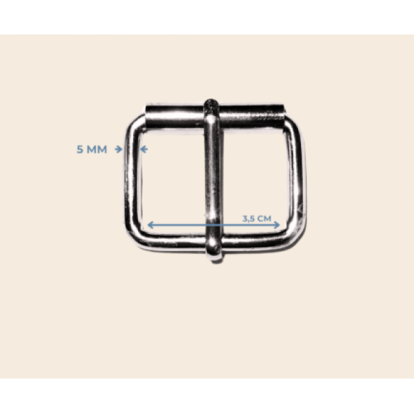 3.5 cm x 5 mm Makaralı Toka – Metal Renk, Dayanıklı Takı ve Aksesuar Parçası