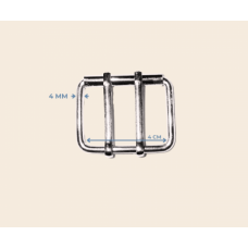 4 cm x 4 mm Çift Dil Makaralı Toka – Metal Renk, Dayanıklı Takı ve Aksesuar Parçası