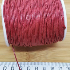 Örgülü Cotton Makrome İpi 1 mm Kırmızı – Bobin Satış | Kolye ve Bileklik Yapımına Uygun