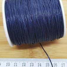 Örgülü Cotton Makrome İpi 1 mm Lacivert – Bobin Satış | Kolye ve Bileklik Yapımına Uygun