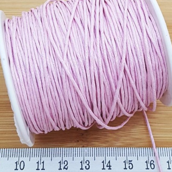 Örgülü Cotton Makrome İpi 1 mm Pembe – Bobin Satış | Kolye ve Bileklik Yapımına Uygun